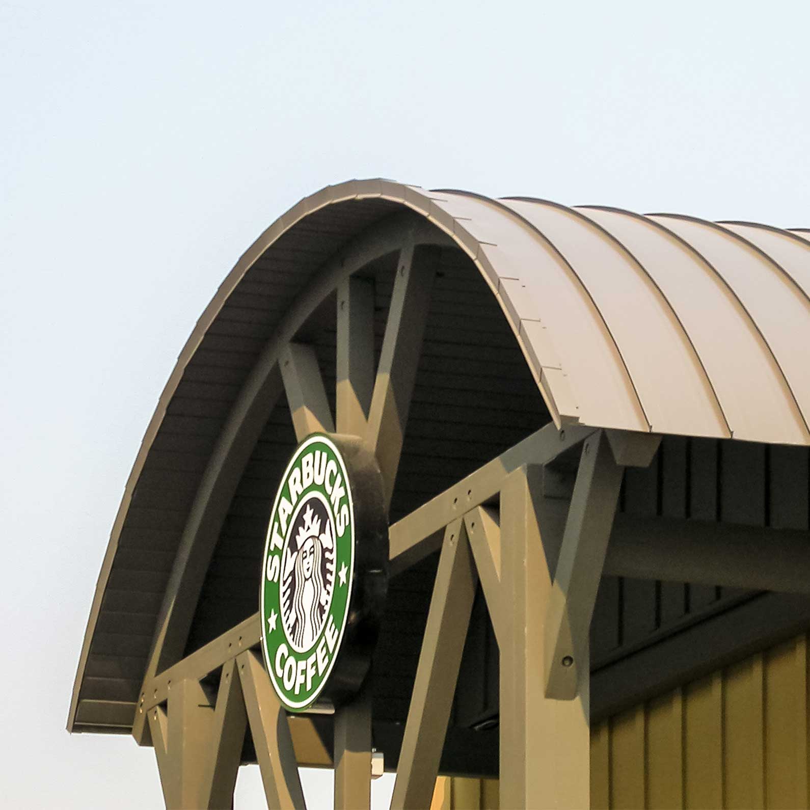 Starbucks roofing renovation