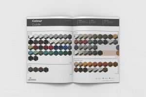 Steel color guide for commercial projects by Lenmak Exterior.