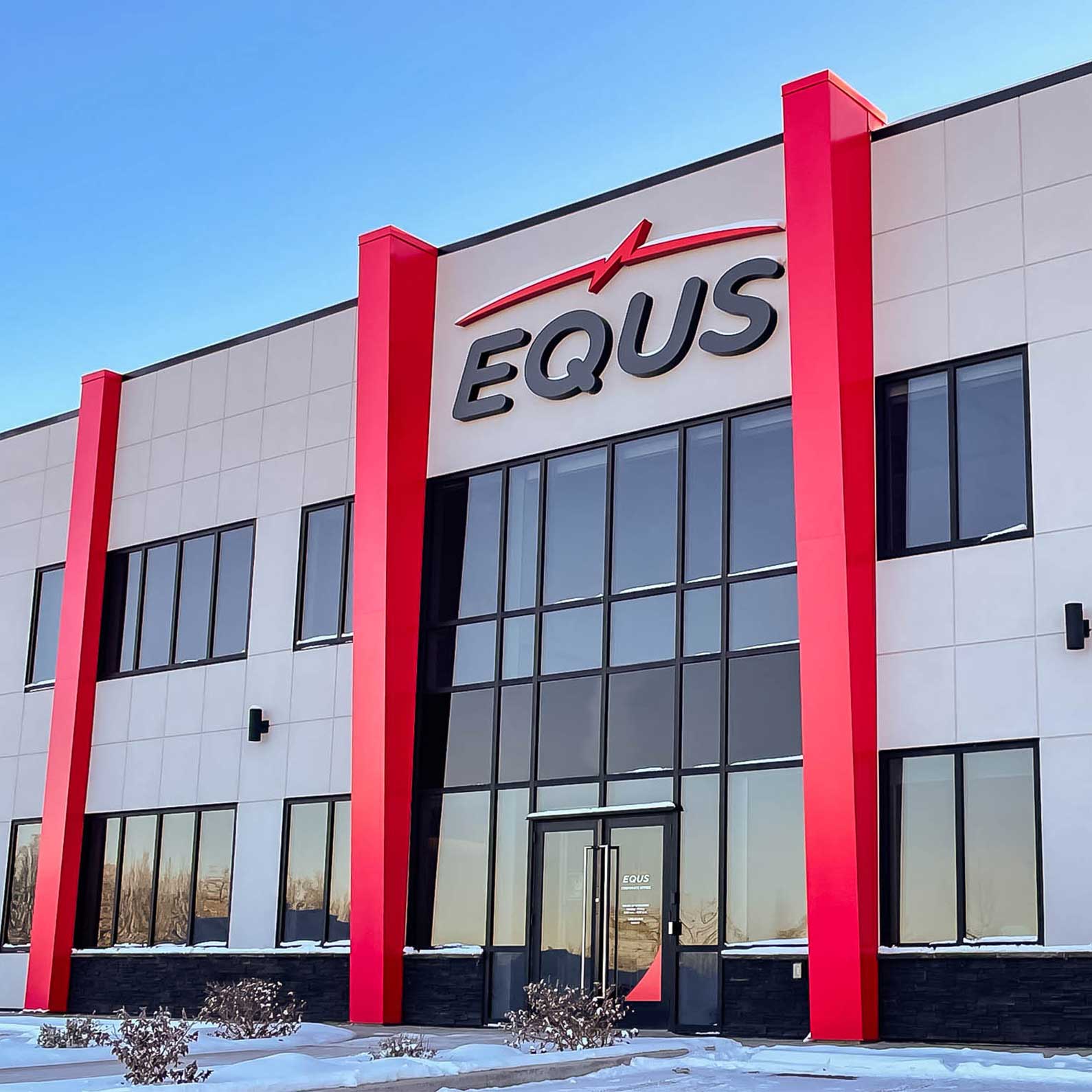 Redefine EQUS Electrical Solutions' exterior with Lenmak's custom column cladding.